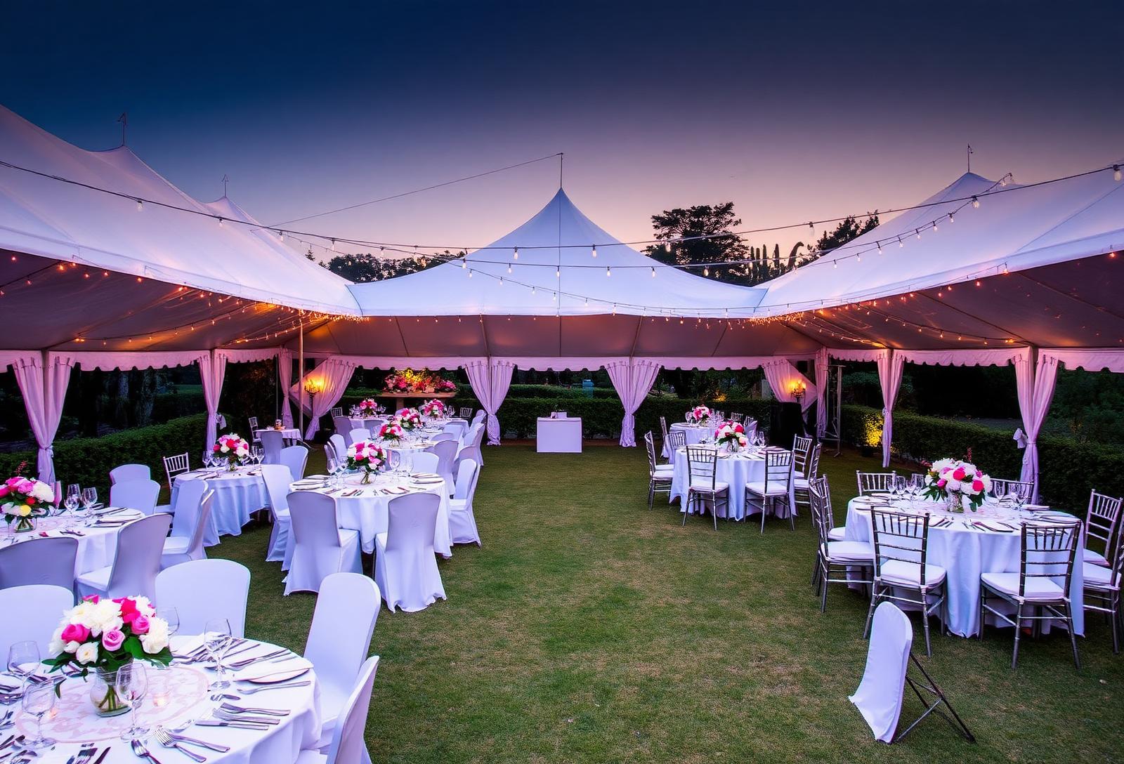 Garden event setup at Zuri Hotel & Suites